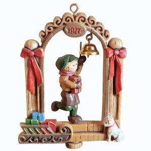 Vintage Hallmark Twirl About Christmas Tree Ornament Bell 1977 No Box